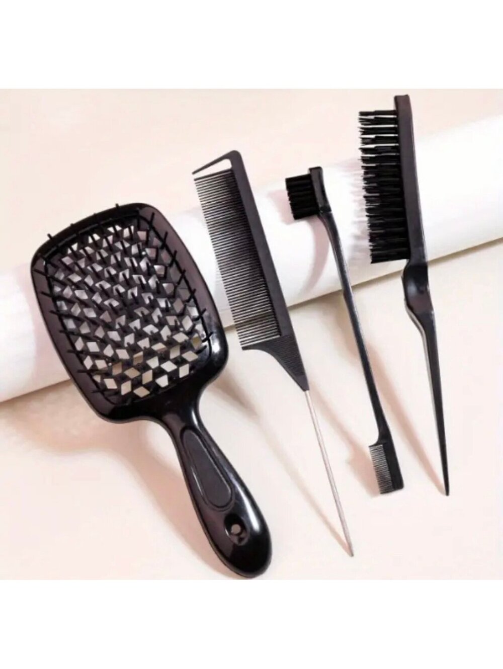 New - Hair Brush Set Bundle - Amazing Value - Black